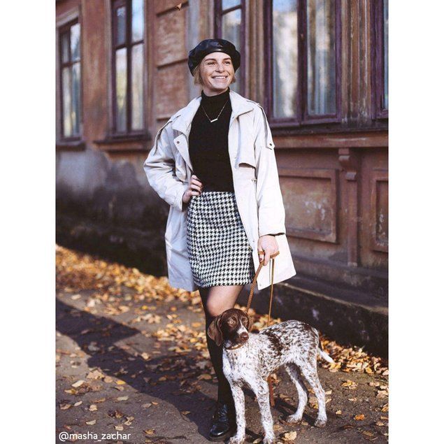 Стильная юбка A-силуэта Conte Elegant COCO, black-ivory, XL, 48/164, Черно-белый