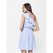 Ефектна сукня на одне плече з воланом Conte Elegant LPL 930, blue-white, XS, 40/170, Комбинированный
