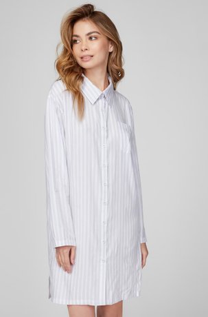 Рубашка женская NAVIALE LH543-01 PROVENCE, Лавандово-білий, L, 40, Лавандово-білий