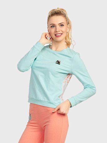 Джемпер женский с длинными рукавами Conte Elegant LD 704, Бирюза, XS, 40/158, Бирюзовый