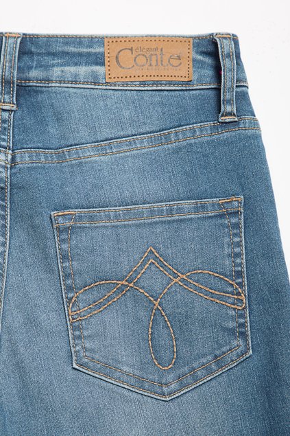Eco-friendly джинси з ефектом "миттєва корекція живота" Conte Elegant CON-105, синий, L, 46/164, Синий
