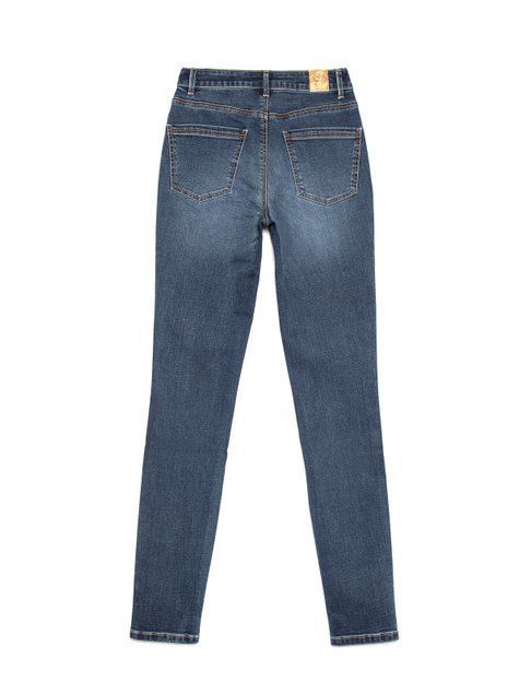 Еco-friendly джинсы skinny с высокой посадкой Conte Elegant CON-351, mid blue, XS, 40/164, Синий