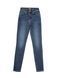 Еco-friendly джинсы skinny с высокой посадкой Conte Elegant CON-351, mid blue, XS, 40/164, Синий