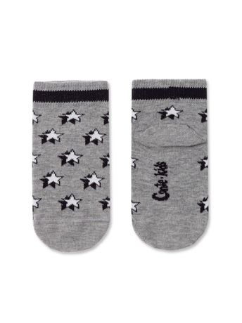 Шкарпетки дитячі Conte Kids TIP-TOP (бавовняні, з малюнками), серый, 12, 18, Сірий