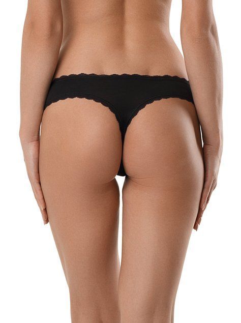Труси жіночі "стрінг" Conte Elegant SECRET CHARM LST 987, black, XS, 40, Черный