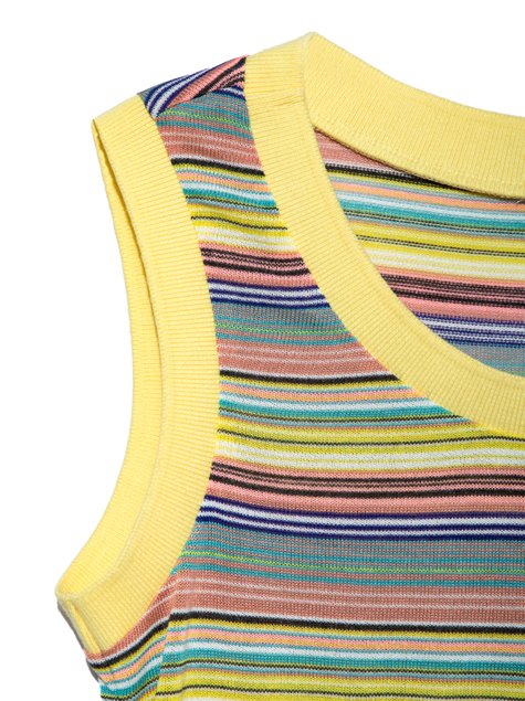 Топ в полоску с эластичными манжетами Conte Elegant LD 921-1, yellow stripes, S, 42/170, Комбинированный
