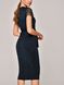 Обтягуюча сукня з мерехтливої віскози з мереживом Conte Elegant LPL 1159, black-blue, XS, 40/170, Комбинированный