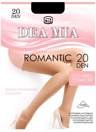 Колготки женские DEA MIA ROMANTIC 20, Bronz, 2, 2, Бронзовый