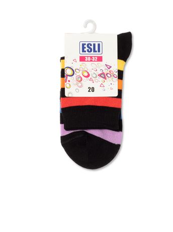 Шкарпетки дитячі ESLI, Черный, 20, 30, Черный