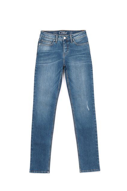 Eco-friendly джинсы с эффектом "мгновенная коррекция живота" Conte Elegant CON-105, синий, XXL, 50/164, Синий