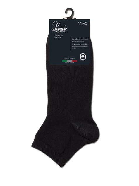 Шкарпетки чоловічі LEVANTE L0252S (короткі), black, 40-41, 40, Черный