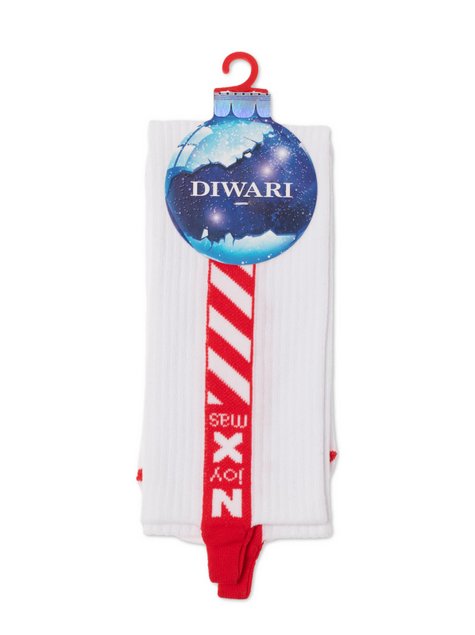 Мужские носки DiWaRi NEW YEAR, Белый, 40-43, 43, Белый