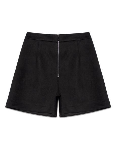 Замшевые шорты А-силуэта Conte Elegant ROYAL STYLE, black, L, 46/170, Черный