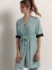 Халат с кружевом для дома Conte Elegant INSOMNIA LHW 1437, mint, XS, 40/170, Светло-бирюзовый