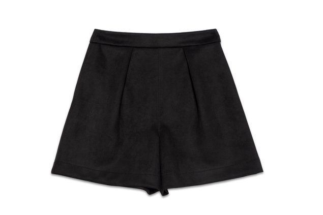 Замшевые шорты А-силуэта Conte Elegant ROYAL STYLE, black, L, 46/170, Черный