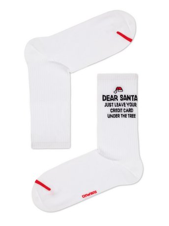 Мужские носки DiWaRi NEW YEAR, Белый, 40-43, 43, Белый