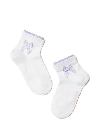 Шкарпетки дитячі Conte Kids TIP-TOP (2 пари), Белый-сиреневый, 12, 18, Комбинированный