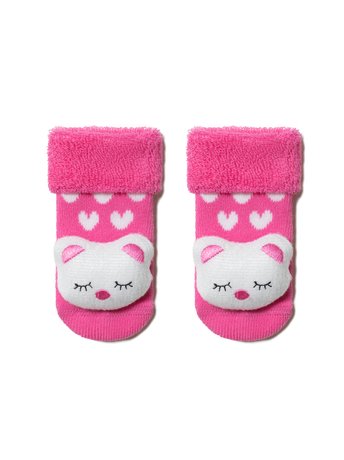 Шкарпетки дитячі Conte Kids SOF-TIKI (махрові), Рожевий, 8, 14, Розовый
