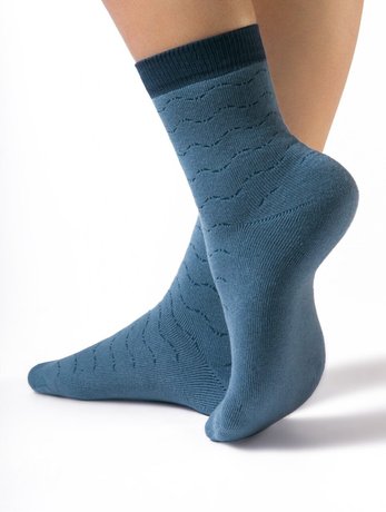 Шкарпетки жіночі бавовняні Conte Elegant COMFORT (махрові), темно-Голубой, 38-39, 38, Темно-голубой