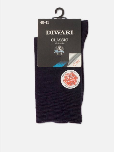 Носки мужские DiWaRi CLASSIC (антибактериальные), Темно-синий, 40-41, 40, Темно-синий