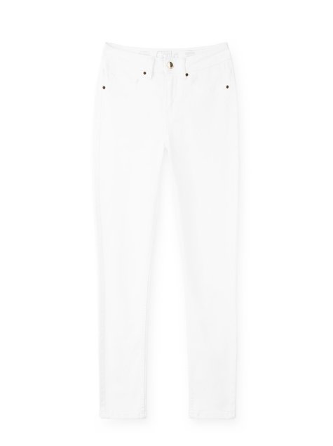 Ультракомфортні моделюючі джинси Conte Elegant CON-38W, Білий, L, 46/164, Белый