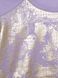 Ультракомфортный свитшот с металлическим принтом Conte Elegant LD 900, lilac gold, XS, 40/170, Сиреневый