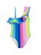 Купальник для девочек с воланами ESLI ALLEGRIA, радуга, 110-116, 110см, Комбинированный