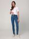 Eco-friendly джинсы skinny с эффектом push-up и с высокой посадкой Conte Elegant CON-296, mid blue, XS, 40/164, Синий