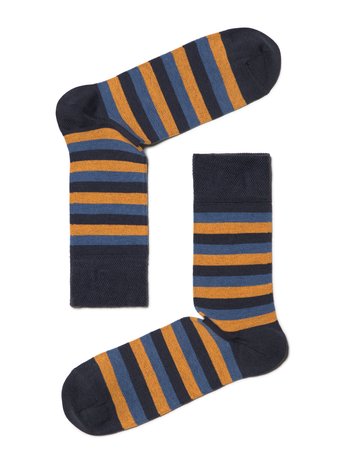 Шкарпетки чоловічі "Брестские" 2122 CLASSIC (середньої довжини), Темно-серый-Оранжевый, 40-41, 40, Комбинированный