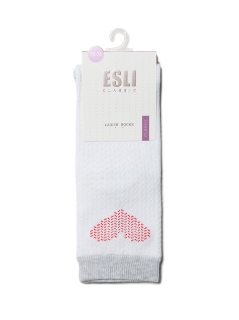 Носки женские хлопковые ESLI CLASSIC, Белый, 38-39, 38, Белый