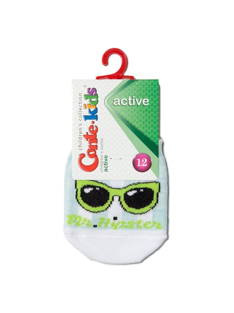 Шкарпетки дитячі Conte Kids ACTIVE (ультракороткі), бледно-бирюзовый, 12, 18, Светло-розовый