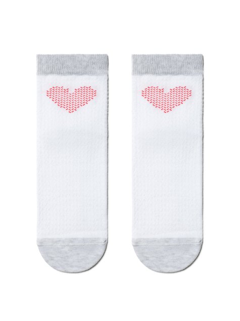 Шкарпетки жіночі бавовняні ESLI CLASSIC, Білий, 38-39, 38, Белый