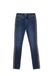 Ультрамодні моделюючі джинси з лампасами з люрексу Conte Elegant CON-99, Темно-синій, L, 46/164, Темно-синий