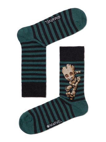 Шкарпетки чоловічі "DIWARI" ©Marvel, темно-Бирюзовый, 44-45, 44, Темно-бирюзовый
