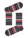 Шкарпетки чоловічі "DIWARI" HAPPY (бавовняні), Темно-серый-бордо, 40-41, 40, Комбинированный