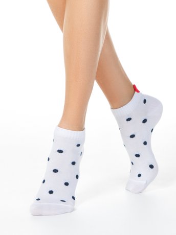Короткие женские хлопковые носки Conte Elegant ACTIVE, Белый, 36-37, 36, Белый
