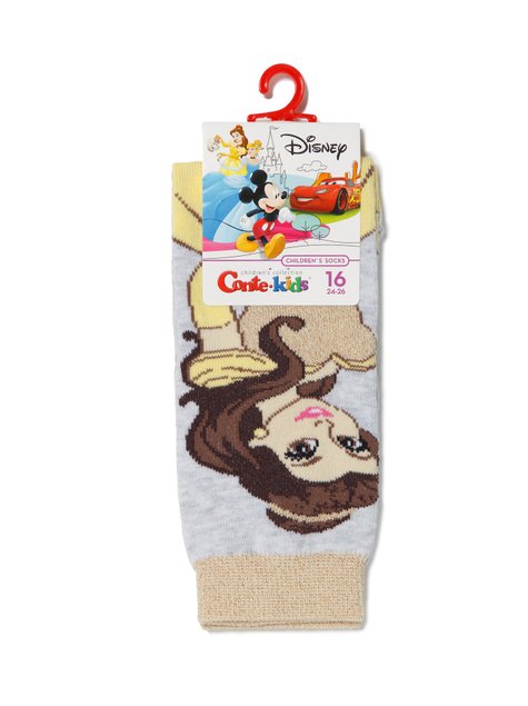 Носки детские Conte Kids ©Disney (Принцессы), Светло-серый, 16, 24, Светло-серый