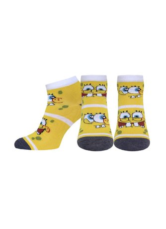Шкарпетки дитячі "Брестські" 3075 SPONGEBOB, я.желтый, 21-22, 33, Желтый