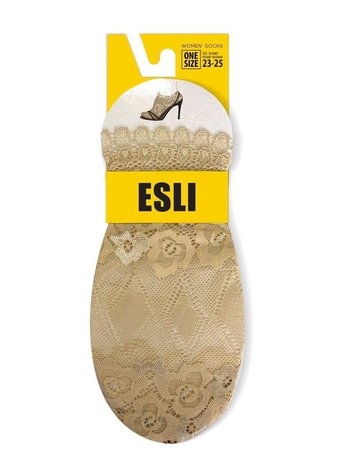 Шкарпетки з прозорої сітки ESLI IS006, beige, 36-39, 36, Светло-бежевый