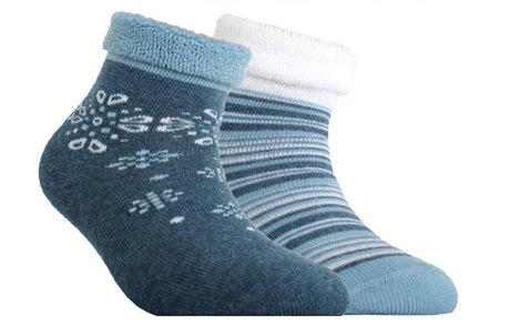 Шкарпетки дитячі Conte Kids SOF-TIKI (2 пари), Белый-джинс, 12, 18, Комбинированный