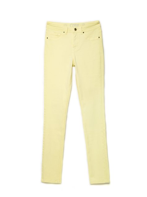 Моделюючі джинси Conte Elegant Soft Touch CON-38Y, pastel yellow, L, 46/164, Светло-желтый