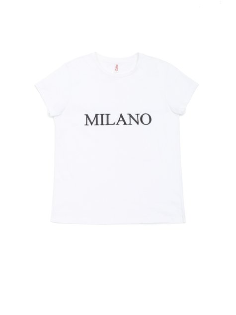 Біла футболка з м'якої бавовни з вишивкою "Milano" Conte Elegant LD 1128, white, XL, 48/170, Белый