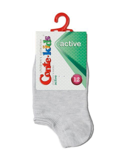 Носки детские Conte Kids ACTIVE (ультракороткие), Светло-серый, 12, 18, Светло-серый