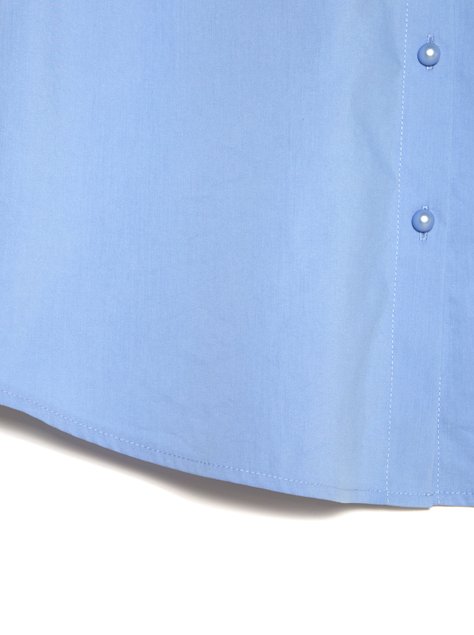 Однотонна бавовняна сорочка з декоративними гудзиками Conte Elegant LBL 1041, light blue, XS, 40/170, Светло-голубой