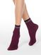 Шкарпетки жіночі Conte Elegant FANTASY (з сяючим бортиком з двокольорового люрексу), marsala, 36-39, 36, Бордовый