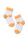 Носки детские Conte Kids TIP-TOP (хлопковые, с рисунками), Белый-оранжевий, 10, 16, Комбинированный