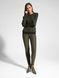 Свитшот c леопардовым рисунком Conte Elegant LD 1054, khaki leo, XS, 40/170, Хаки