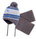 Комплект дитячий шапка та шарф ESLI, Темно-сірий, 48-50, 48см, Темно-серый