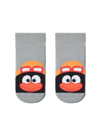 Шкарпетки дитячі Conte Kids СМЕШАРИКИ (махрові), серый, 12, 18, Сірий