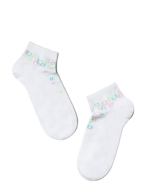 Шкарпетки жіночі бавовняні ESLI CLASSIC (короткі), Білий, 36-37, 36, Белый